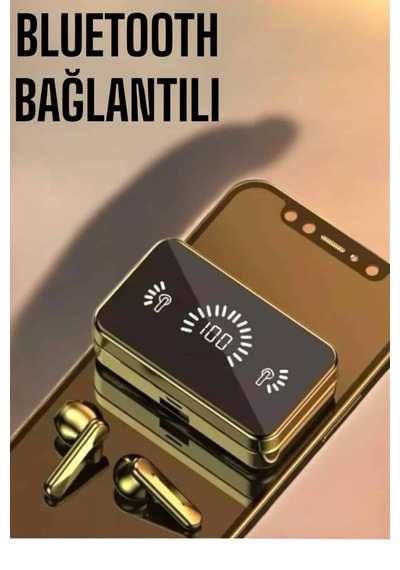 Aynalı - 447 - Bluetooth Kulaklık Telefon Standlı - Metemıx - Dijital Göstergeli