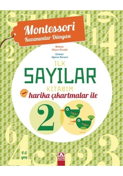 Montessori Kazanımlar Dünyası - İlk Sayılar Kitabım 4-6 Yaş - Ezjı-652454