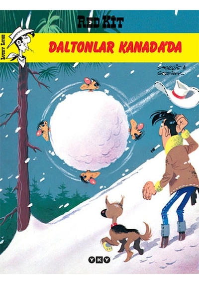 Red Kit 11 - Daltonlar Kanada'da - Morris (Maurice de Bevere) -  Rene Goscinny - Yapı Kredi Yayınları