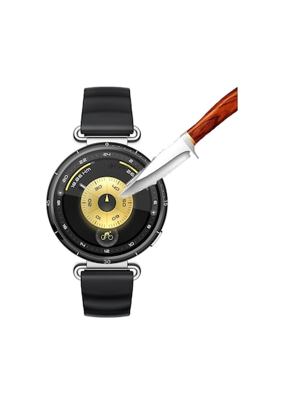 Huawei Watch Gt6 41mm Uyumlu Kolay Kurulum Aparatlı Temperli Cam Ekran Koruyucu