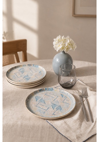 Keramika Royal Pasta Tabağı 22 Cm 4 Adet 23456 Çok Renkli