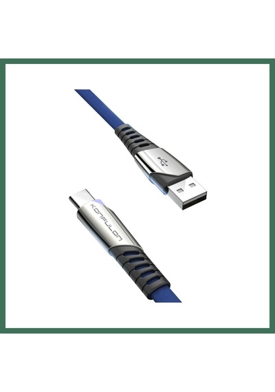 En-cag Konfulon Dc18 Type-c Kablo 1m 5a - Mavi Bss