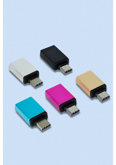 Apple Uyumlu iPhone 15 Pro p Ro Max Type c To Usb 3 0 Yüksek Hızlı Veri Aktarımı Otg Çevirici