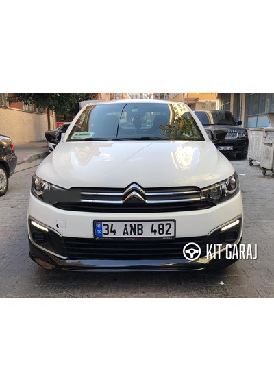 Kit Garaj Citroen C-elysee 2017-2023 Boyasız Plastik Ön Ek