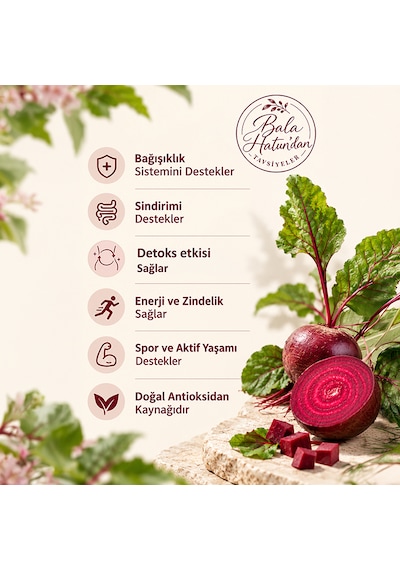 Bala Hatun Pancar Kvass 8 x 300 ML - Kefir Altı Suyu İle Mayalama - Doğal Fermente 8li Pet Şişe