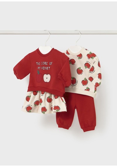 Mayoral Newborn Kız Bebek 2li Örme Takım Kırmızı Kırmızı