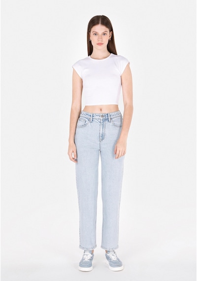 Colin's Colins Straight Fit Yüksel Bel Düz Paça Kadın İndigo Jean Pantolon Cl1073820 Q1.v1 Dn44145 Denim