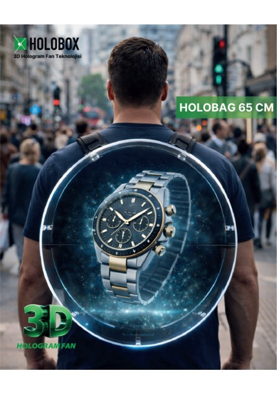 Holobox 65 Cm 3d Hologram Sırt Çantası Holobag