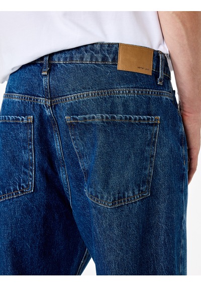 Koton Trousers Koyu İndigo 7wam40072nd