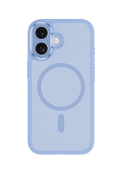 Apple Uyumlu iPhone 17  Kılıf M-safe Şarj Özellikli Benks Mist Magnetik Kapak Açık Mavi Açik Mavi