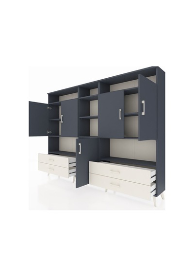 Arges Dolap 12 Raflı 4 Çekmeceli 5 Kapaklı 220x30x163 Antrasit-antrasit/aytaşı Antrasıt/aytası - Antrasıt Arges Dolap 12 Raflı 4 Çekmeceli 5 Kapaklı 220x30x163 Antrasit-antrasit/aytaşı Antrasıt/aytası - Antrasıt