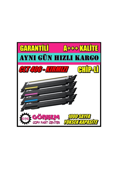 Samsung Clt-M406S / Clp-365 Toner Uyumlu Kırmızı N11.24731