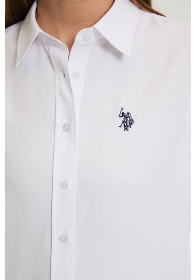 U.s. Polo Assn. Kadın Beyaz Gömlek Basic 50324791-vr013