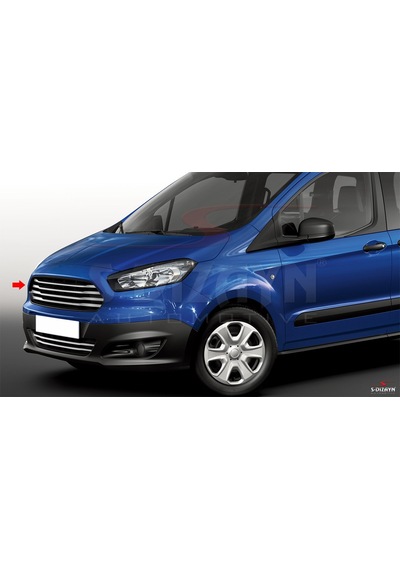 S-Dizayn  Ford Courier Krom Ön Panjur 4 Prç.  Model 2014-2017
