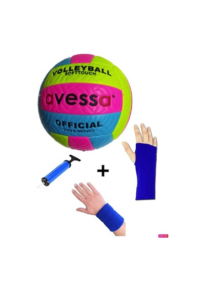 Avessa Vlm-700 Dikişli Soft Touch 280 Gr Fosforlu Deri Voleybol T Çok Renkli