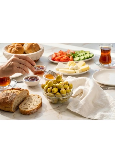 Hasanbey Badem Dolgulu Yeşil Zeytin 500 Gr