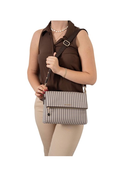 Çapraz Çanta Kadın Silver Polo 963-47362 Sılver Polo Çapraz Bayan Çantası M191 Kahve Sarı-mat Kahve Çok Renkli