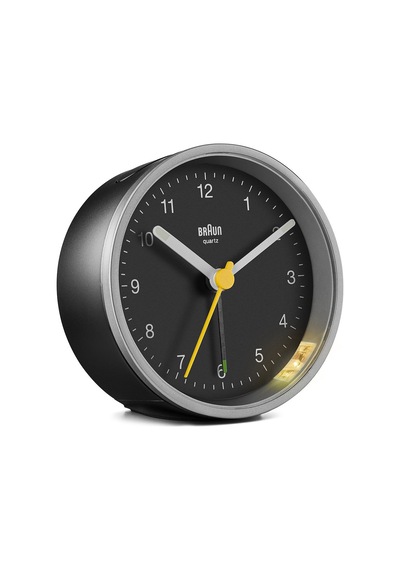 Braun Bc12sb Gümüş-siyah Klasik Analog Alarmlı Masa Saati Brn.bc12sb