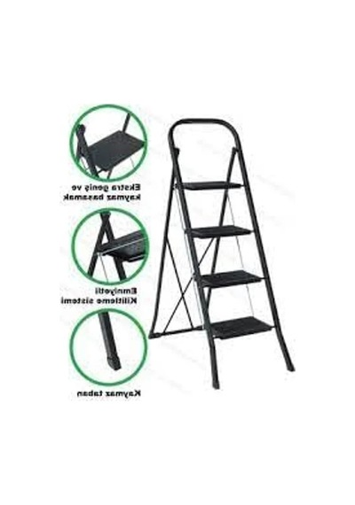 4 Basamaklı Step Merdiven, Dayanıklı Ve Kullanışlı Tasarıma Sahip 100 Cm'ye Kadar