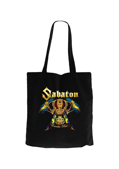 Sabaton Carolus Rex Siyah Kanvas Bez Çanta Siyah