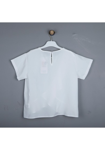 Xo Kids P-004052 Bes 9531 Kız Bluz 6-14 Yaş Ekru