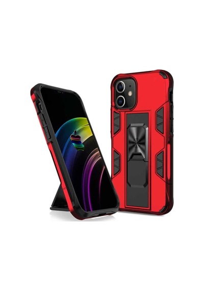 Apple Uyumlu iPhone 12 Mini Kılıf Zore Volve Kapak Kırmızı
