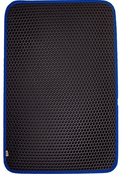 Cattie Altıgen Model Kum Toplayıcı Fonksiyonel Kedi Paspası Large Mavi 50x75 Cm