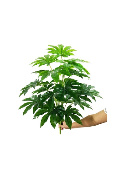 Yapay Çiçek Demet Şeflera Bitkisi 18dal 75cm Salon Çiçeği Yapay Bitki Pachira Macrocarpa