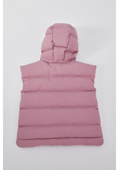 Benitto Kids Kapüşonlu Kız Bebek Çocuk Yelek 51305 Mor