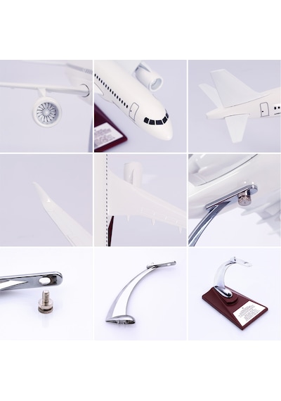 Zekupp Airbus A320 Model Uçak 1/100 Beyaz Maket Uçak