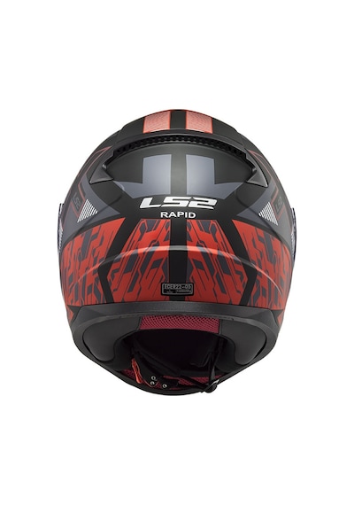 Ls2 Rapid Xtreet Kırmızı - Mat Siyah