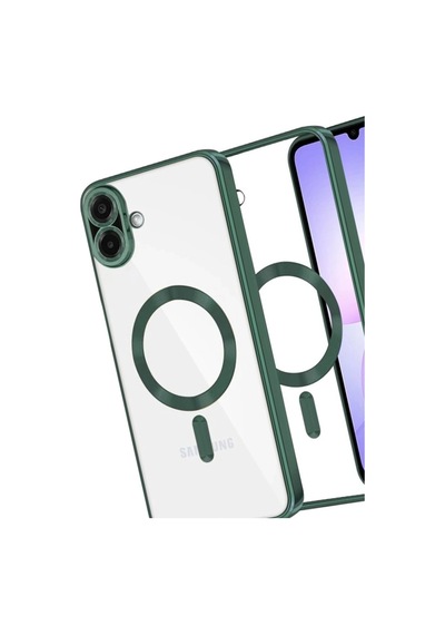 Samsung Galaxy A07 4g Kross Magneticsafe Kapak - Koyu Yeşil 0.2M-Çok Renkli