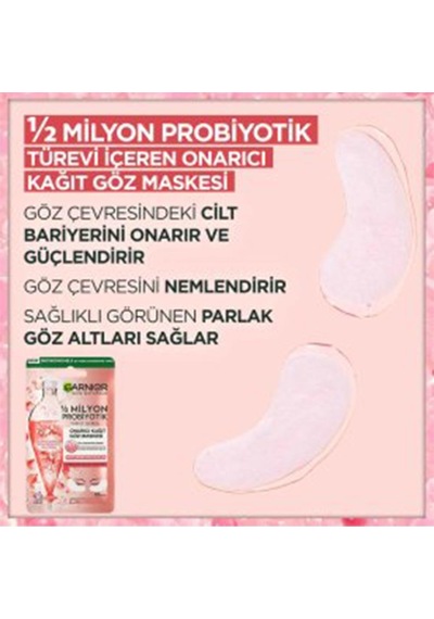 Garnier Onarıcı Kağıt Göz Maskesi 6 G