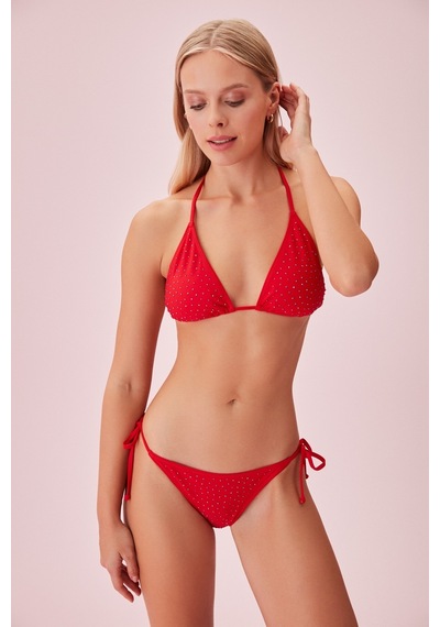 Suwen İnce Bağcıklı Detaylı Bikini Alt Sb24991s082
