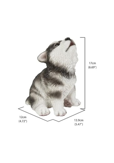 Hi Line Gift Ltd Uluyan Alaskan Malamute Yavru Köpek Heykeli Heykelcik