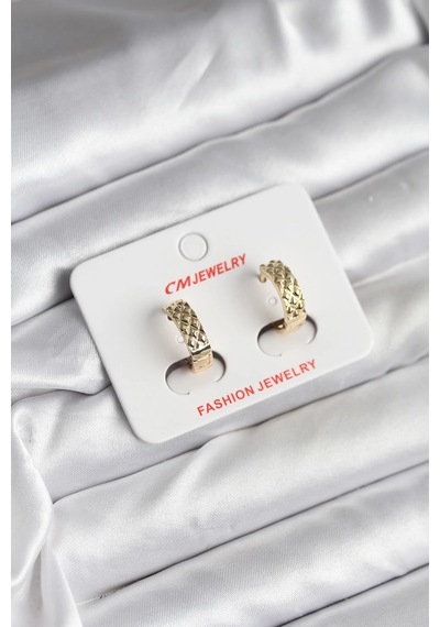 14k Gold Renk Kaplama Cm Kadın Küpe - Htc77692accc597d19fe6d7024e9c Çok Renkli