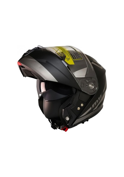Motosiklet Çene Açılır Kask Güneş Vizörlü Ece 22.06 Sertifikalı New Motor Kaskı V2 Wx20 Grey Çok Renkli