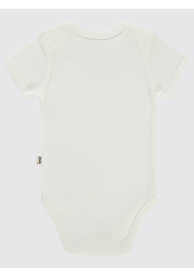 Civil Baby Bebek 3'lü Çıtçıtlı Badi 3-9 Ay Beyaz
