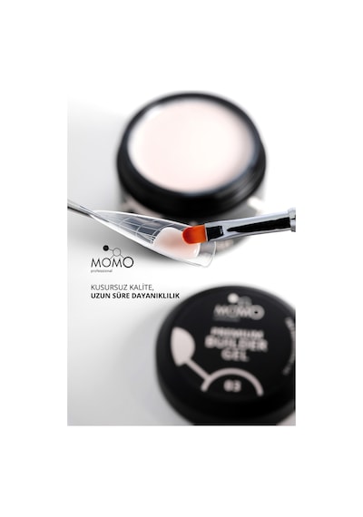 Momo Professional Premium Builder Gel Protez Tırnak Jeli No.03 Açık Bej 55 gr