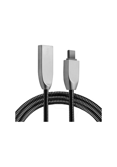 Ally Usb Type-c Zinc Alloy Dayanıklı 24 A Metal Usb Kablo- 5775 Renk: Gümüş