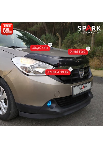 Dacia Lodgy 2013- Yılı Ve Sonrası Uyumlu Kaput Rüzgarlığı 4mm