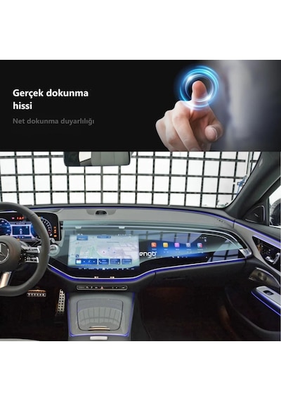 Mercedes E180 Ekran Koruyucu Multimedya + Yolcu Ekranı W214