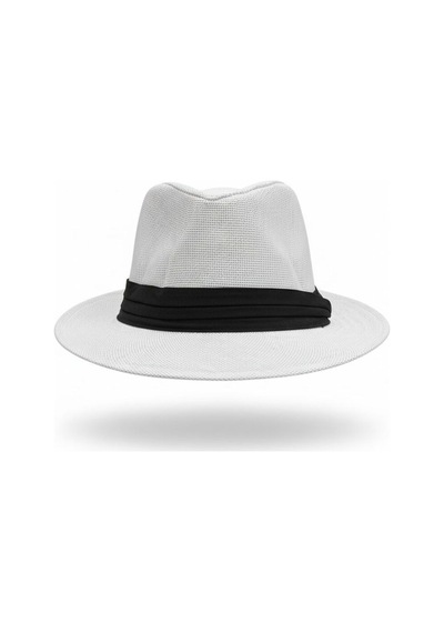 Giyu Shop Unisex Geniş Kenarlı M.jackson Fötr Şapka Beyaz