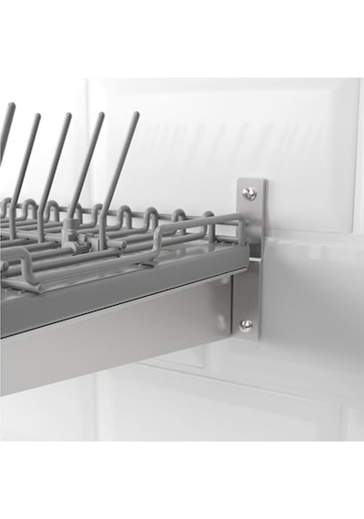 Metal Bulaşıklık Kungsfors Bulaşıklık 60 Cm Galvanizli Paslanmaz Çelik Profesyonel Gri