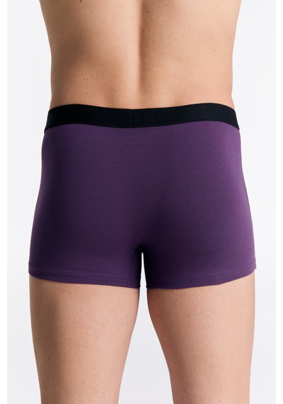 Albero Natur Gots Sertifikalı Organik Pamuk Erkek Trunk Boxer İç Çamaşırı Mor