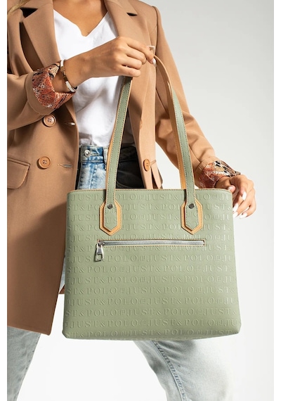 Just Polo Kadın Büyük Boy El Çantası 440113mh Camel Yeşil 73518108