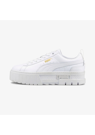 Puma Mayze Classic Kadın Beyaz Spor Ayakkabı Düz 384209 Beyaz