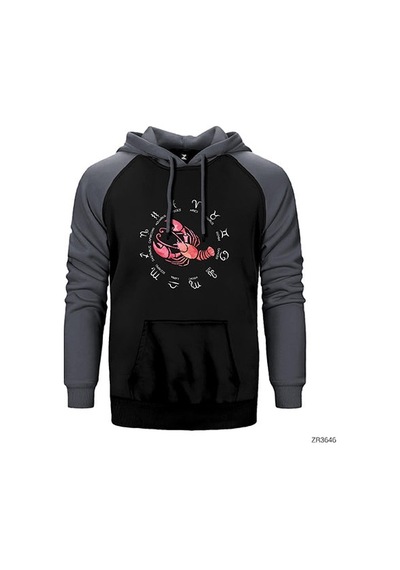 Yengeç Burcu Modern Sarı Renk Reglan Kol Sweatshirt / Hoodie
