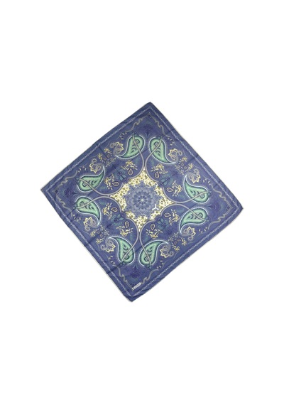 Mim Eşarp - Akmoda Soft Pamuk Eşarp - İndigo 90x90 Cm