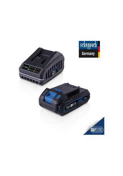 Scheppach Başlangıç Kiti 2.0ah Akü + 20v Şarj Cihazı - Sbsk2.0